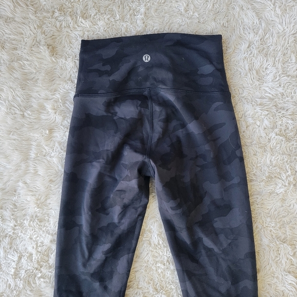 Lululemon Wunder Train High-Rise Tight 28" Heritage 365 Camo Deep Coal Multi 4 - Picture 6 of 7